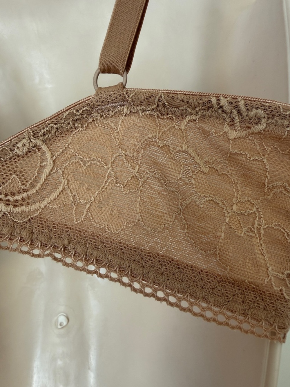 Natori Private Luxuries Dark Nude Underwire Lace Trim Bra 34B - Picture 5 of 7